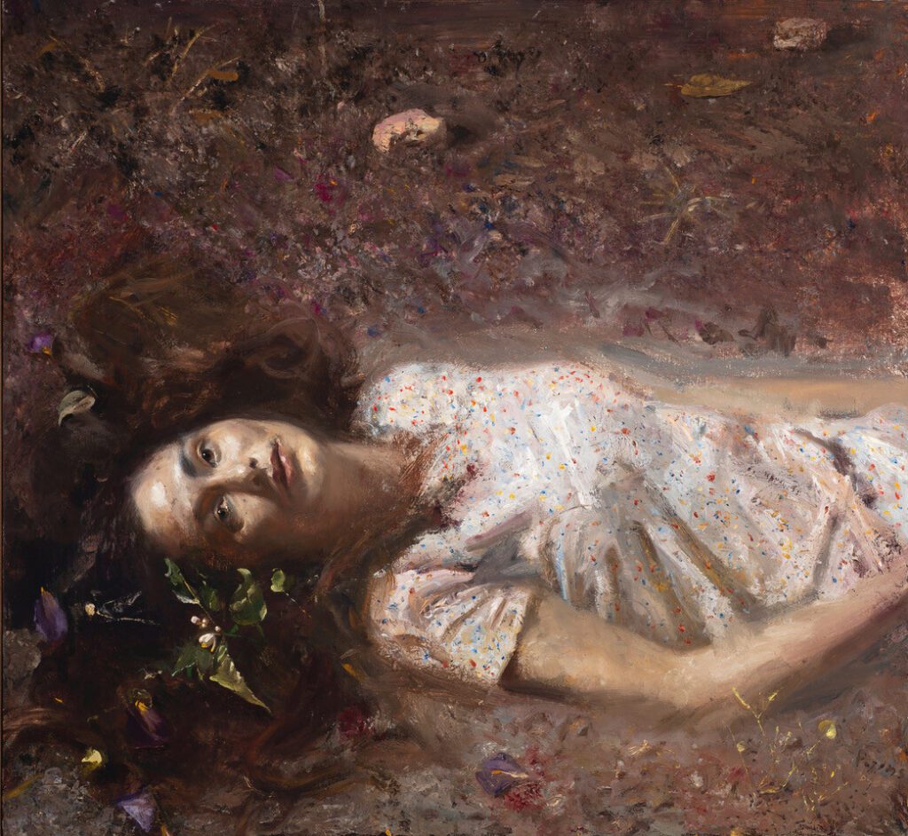 Γιώργος Ρόρρης (1963-), Γυναίκα ξαπλωμένη στο χώμα 2018.