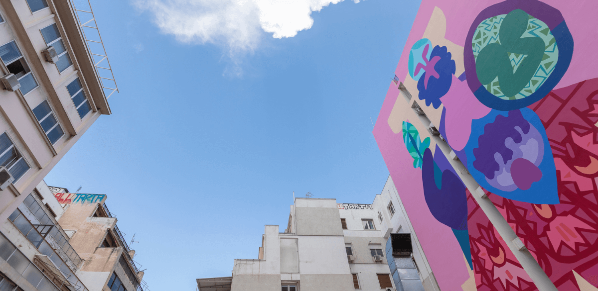 Δύο νέες τοιχογραφίες από τη Στέγη του Ιδρύματος Ωνάση: Ένα φυλαχτό για όλους και μια Αθηνά για την Αθήνα