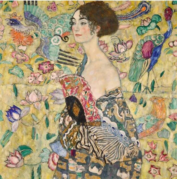 Gustav Klimt-Lady with Fan