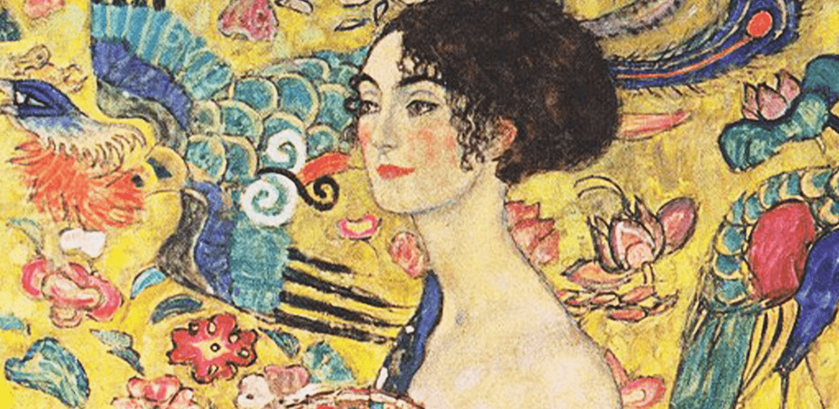 Gustav Klimt-Lady with Fan